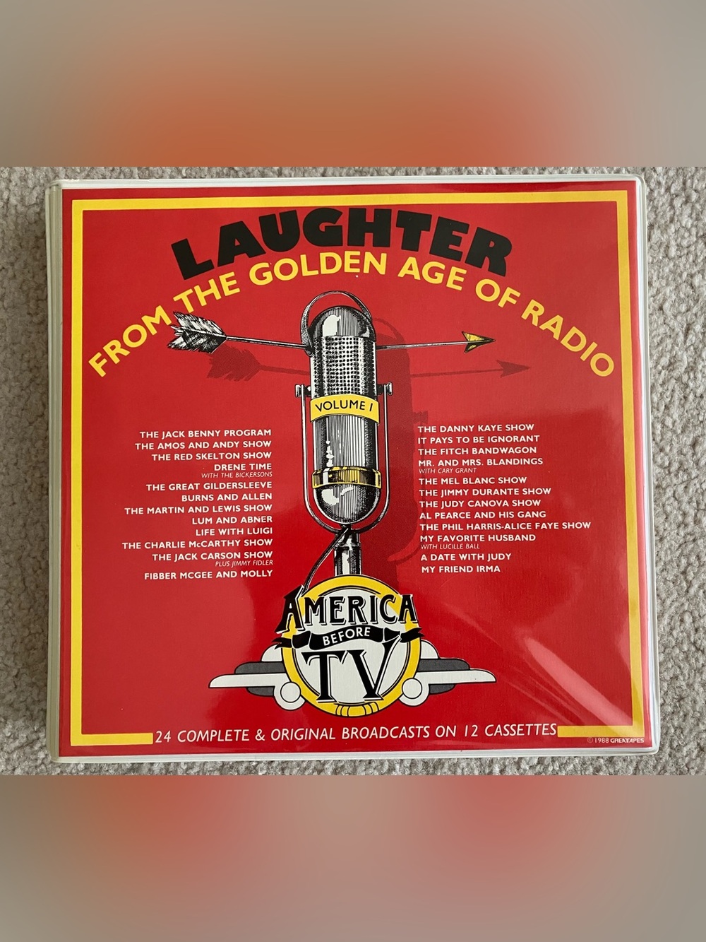 Laughter From The Golden Age of Radio - Vintage 12-Cassette Collection
